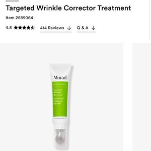 Murad resurgence targeted wrinkle corrector